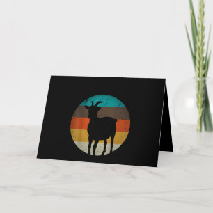 Goat Gift Vintage Retro Funny Dairy Farmer Animal Card