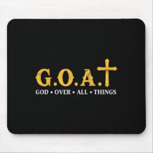Goat God Over All Things Mouse Pad