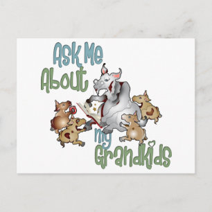 Goat Grand Kids - Grandma Postcard