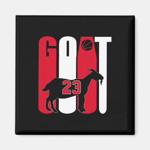 Goat (greatest Of All Time) Bysketbyll 23 Magnet