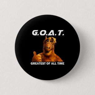 Goat Greatest Of All Time Funny Meme  6 Cm Round Badge