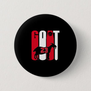 Goat (greatest Of All Time) Sketll 23 6 Cm Round Badge