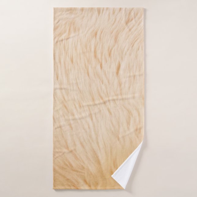 Goat hair fur animal texture bath towel (Bath Towel)