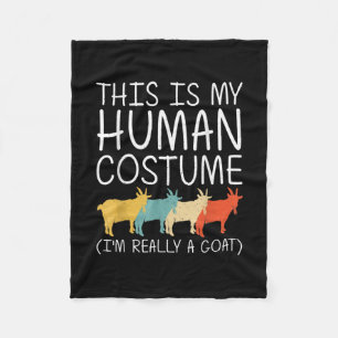 Goat Halloween Human Costume Fleece Blanket
