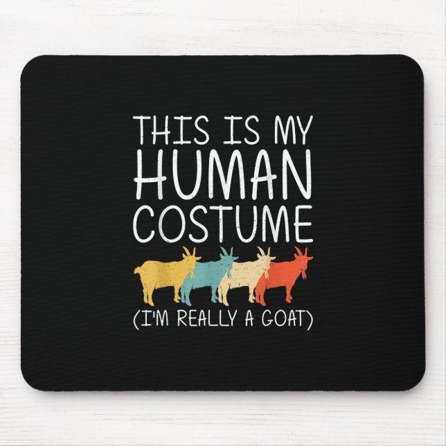 Goat Halloween Human Costume Mouse Pad (Front)