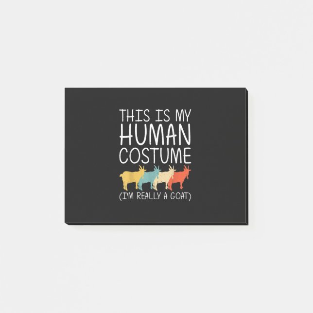 Goat Halloween Human Costume Post-it Notes (Front)