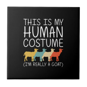Goat Halloween Human Costume Tile