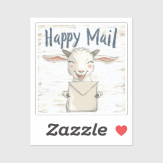 Goat, Happy Mail, Sticker