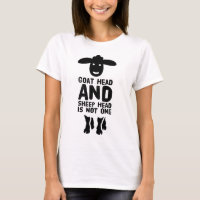 Goat Head Sheep Head Funny Quote With Black Text