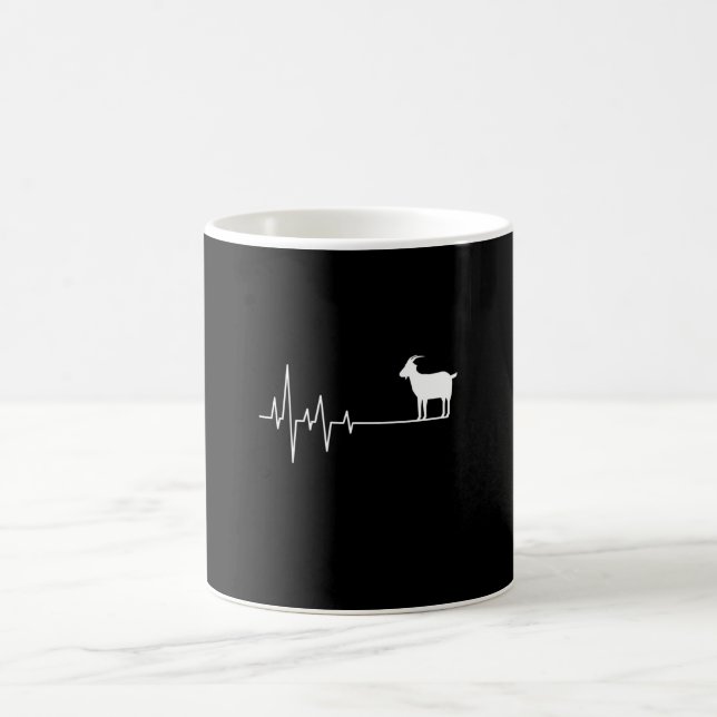 Goat Heartbeat Coffee Mug (Center)