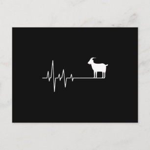 Goat Heartbeat Postcard
