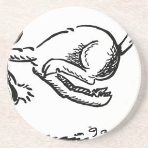 Goat horn ram custom personalise Anniversaries Coaster