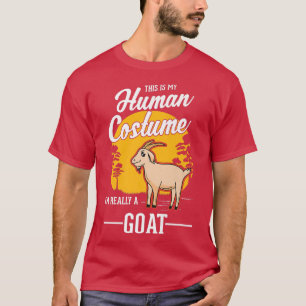 Goat Human Costume Halloween Goat 3145 T-Shirt