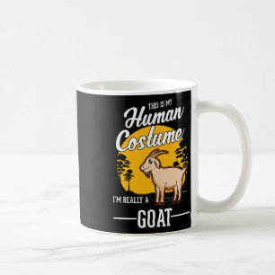 Goat Human Costume Halloween Goat Coffee Mug