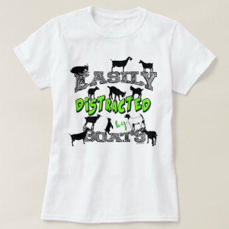GOAT HUMOR | Cute Easily Distracted by Goats T-Shirt