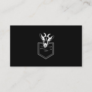 Goat In A Pocket Logo Funny Goat Lover Enclosure Card