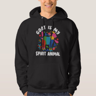 Goat Is My Spirit Animal Goat Whisperer Farm Anima Hoodie