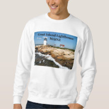 Goat Island Lighthouse, Maine Sweatshirt