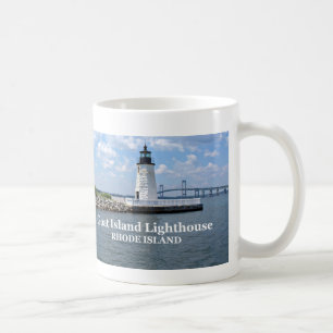 Goat Island Lighthouse, Rhode Island Mug