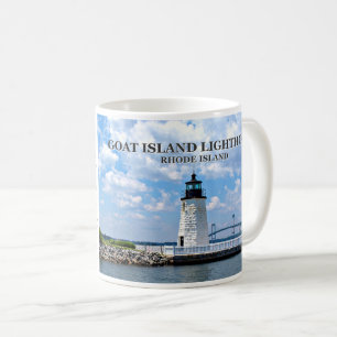 Goat Island Lighthouse, Rhode Island Mug