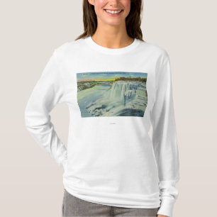 Goat Island View of American Falls in Winter T-Shirt