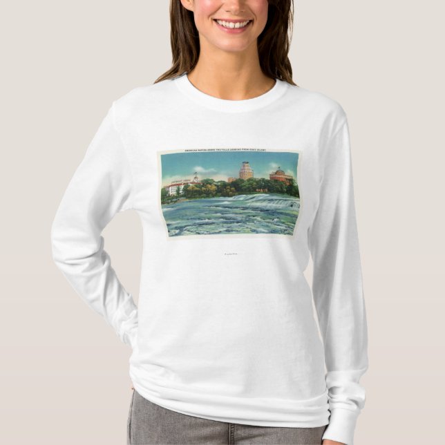 Goat Island View of American Rapids T-Shirt (Front)