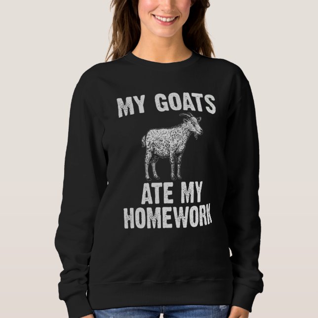 Goat Kids Toddlers Goat Farmers Animal Farming Sweatshirt (Front)