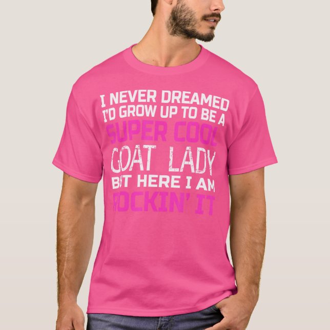 Goat Lady Funny T-Shirt (Front)