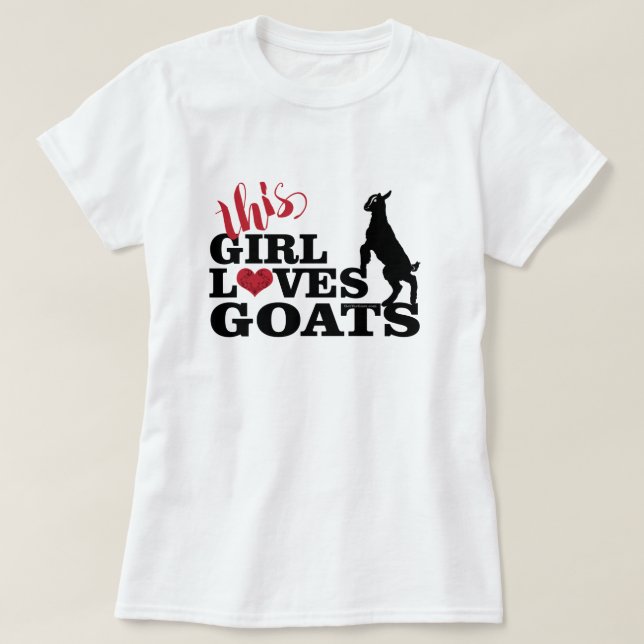 GOAT LOVE | This Girl Loves Goats Baby Toggenburg T-Shirt (Design Front)