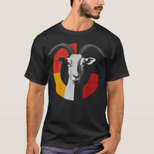 Goat Lover Artwork Animal Motif Goat T-Shirt