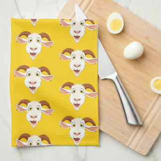 Goat Lover Colourful Tea Towel