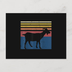 Goat Lover Gifts Vintage Retro Funny Farmer Farm Postcard
