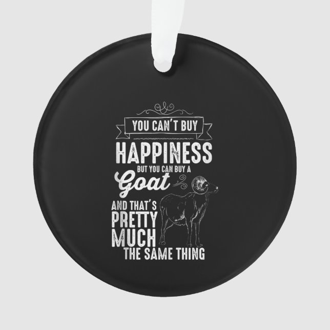 Goat Lover Goat Gift Ornament (Front)
