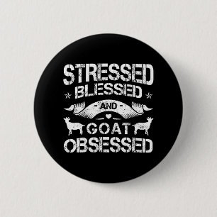 Goat Lover Herd Herder Goatherd Goatherder Farm 6 Cm Round Badge