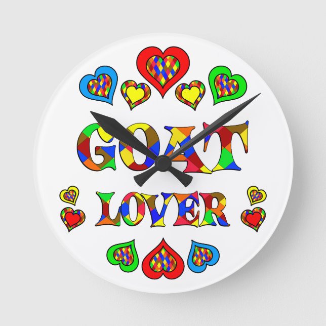 Goat Lover Round Clock (Front)