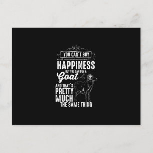 Goat Lover You Cant Buy Happiness Announcement Postcard