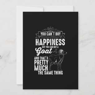 Goat Lover You Cant Buy Happiness Save The Date