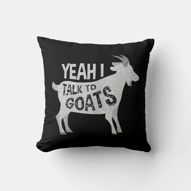 Goat Lovers Goat Joke Gift Cushion (Front)