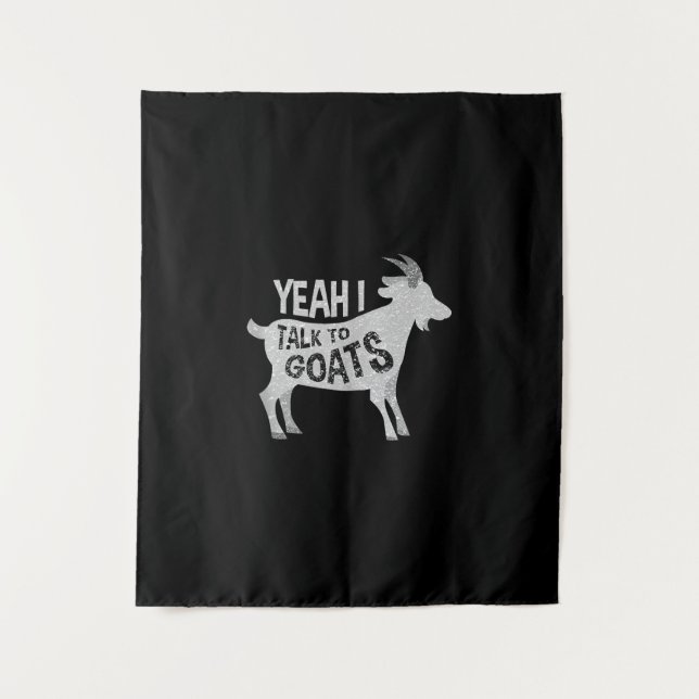 Goat Lovers Goat Joke Gift Tapestry (Front)