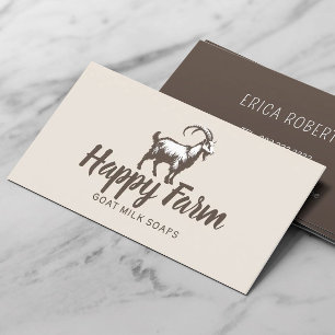 Goat Milk Soap Cute Farm Animal Handmade Business Card
