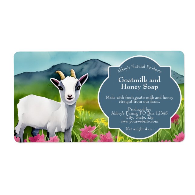 Goat Milk Soap Label  (Front)