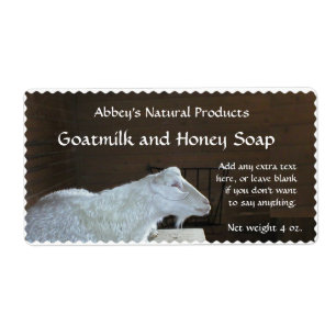 Goat Milk Soap Label - customisable