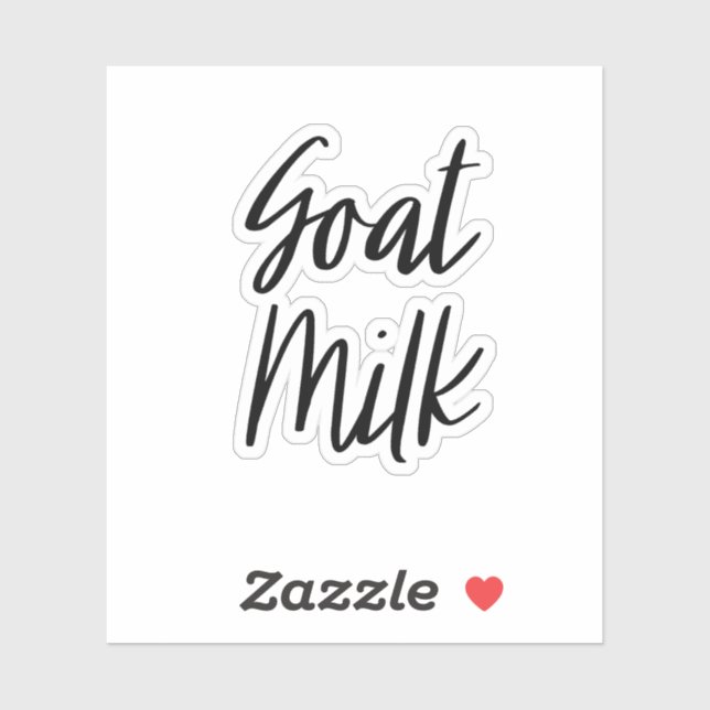 Goat Milk Storage Sticker (Sheet)