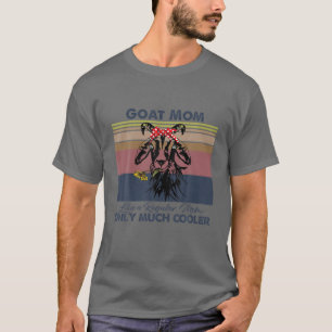 Goat Mom Bandana Match Vintage Mother's Day Goat L T-Shirt