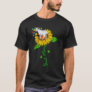 Goat Mom Cute Farm Animals On Sunflower Farmer Mot T-Shirt