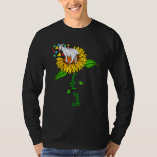 Goat Mom Cute Farm Animals On Sunflower Farmer Mot T-Shirt