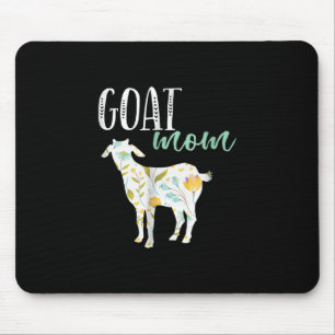 Goat Mum Floral Pet Goat Owner Mouse Pad