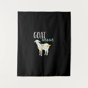 Goat Mum Floral Pet Goat Owner Tapestry