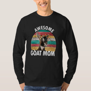 Goat Mum Vintage Distressed Workout And Sports Wat T-Shirt
