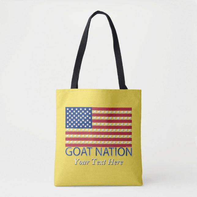 GOAT NATION The American Goat  GetYerGoat™ Tote Bag (Front)